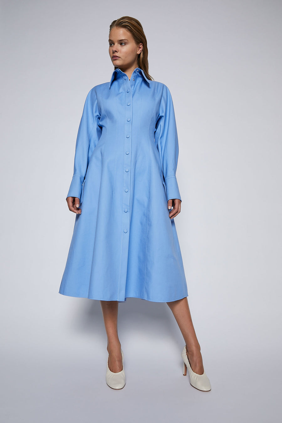 Double Cotton Dress Sky | Dresses ...